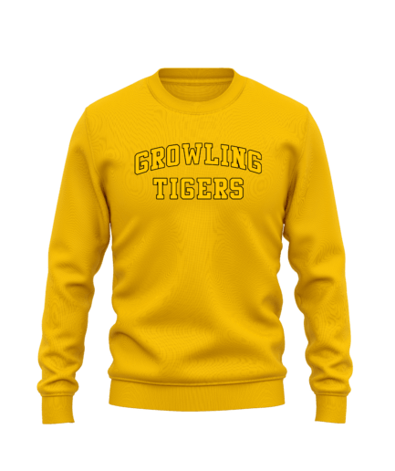 Growling Tigers Embro Sweatshirt - Yellow